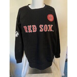 Vintage RED SOX SWEATSHIRT BLACK XL USA UCONN HUSKIES College University 45502